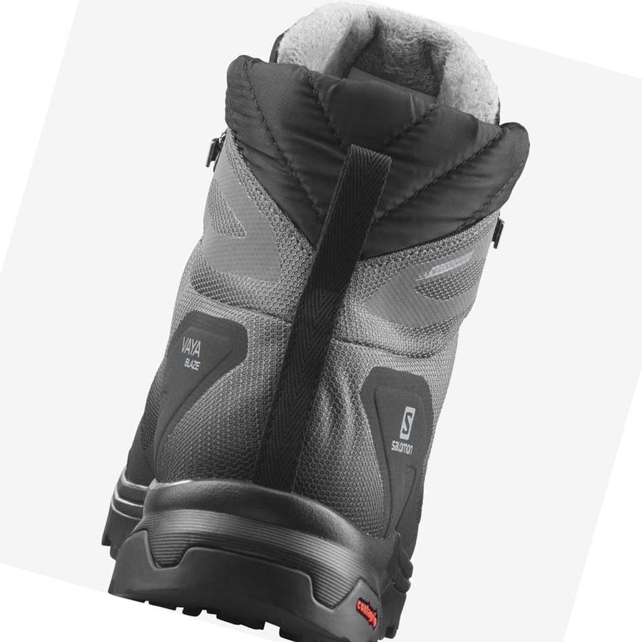 Salomon WoVAYA BLAZE THINSULATE™ CLIMASALOMON™ WATERPROOF Túracipő Női Fekete | HU 2819PJJ